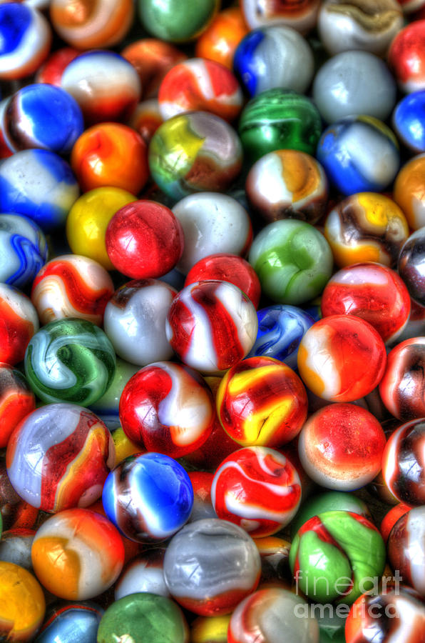 Toy Photograph - Marbles 2 by Sarah Schroder