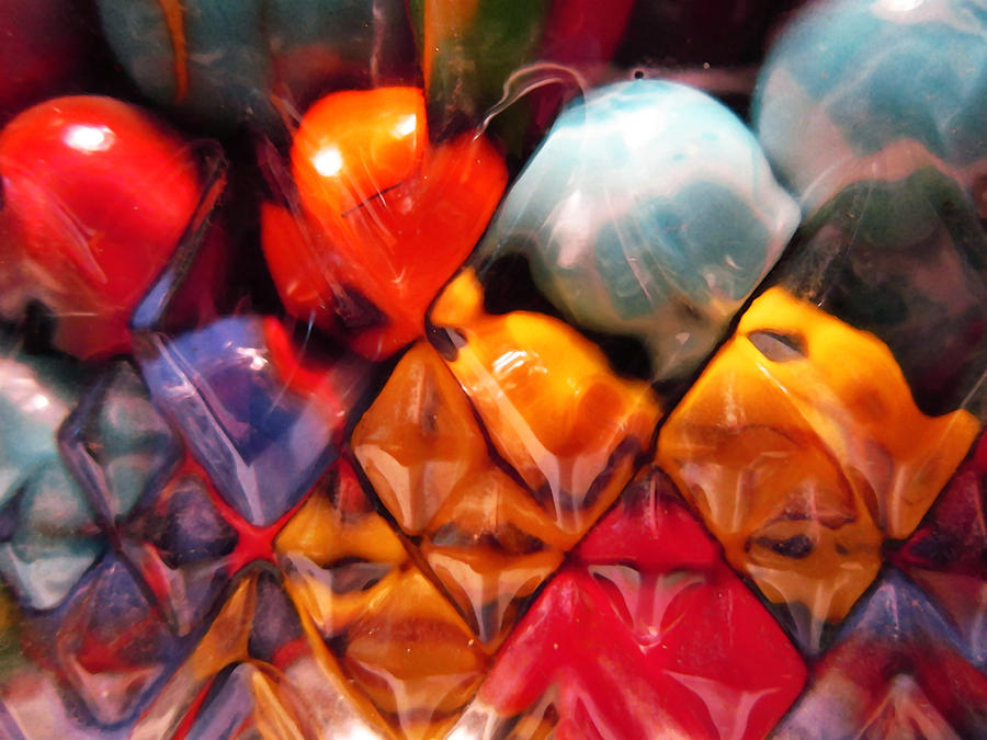 Marbles in Glass Photograph by Mary Bedy