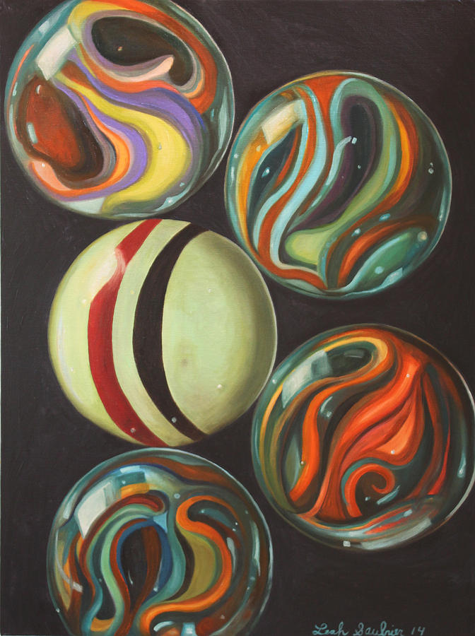Marbles Painting by Leah Saulnier The Painting Maniac