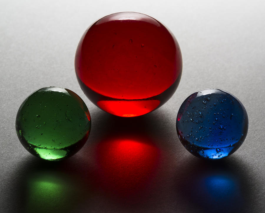 Marbles Red Blue Gre