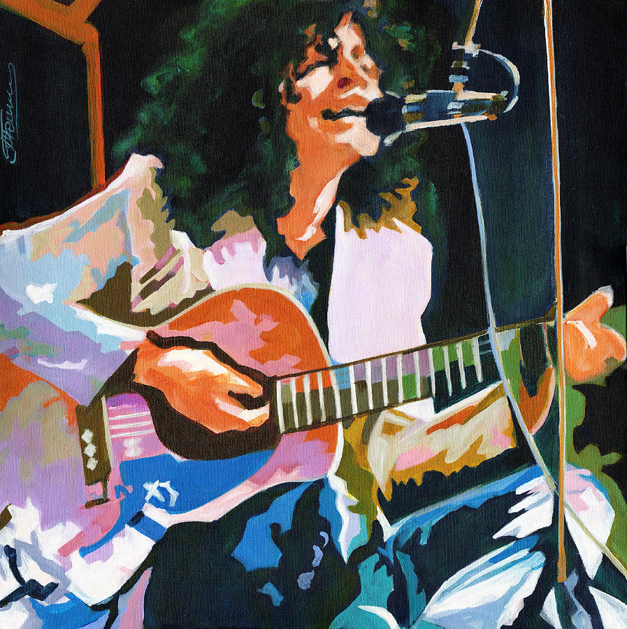 Marc Bolan. Dandy in the Underworld Painting by Tanya Filichkin