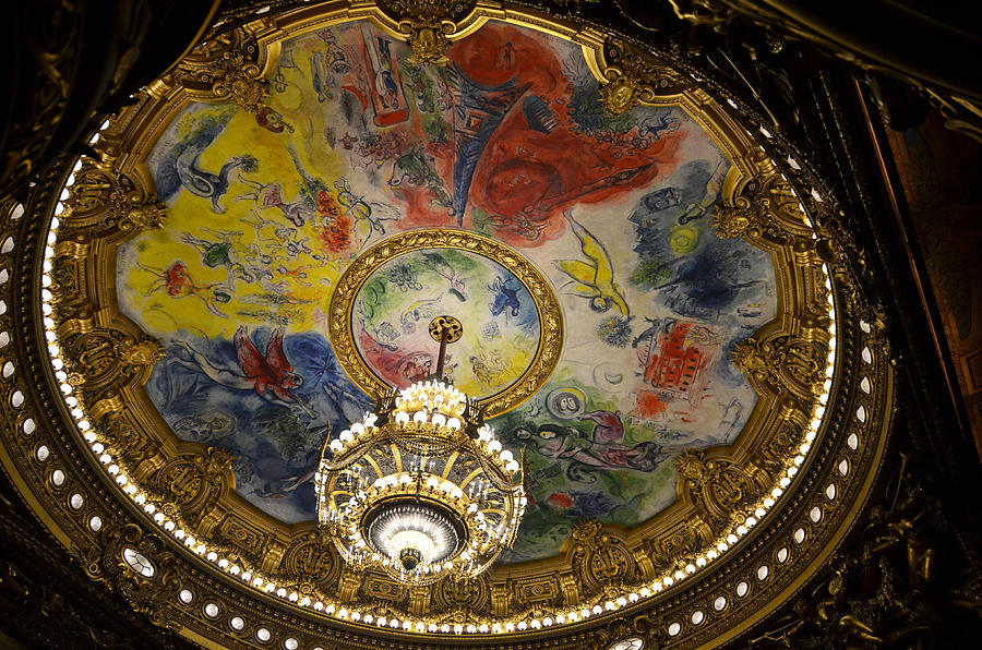 Marc Chagal ceilling in the Paris Opera House Photograph by RicardMN Photography