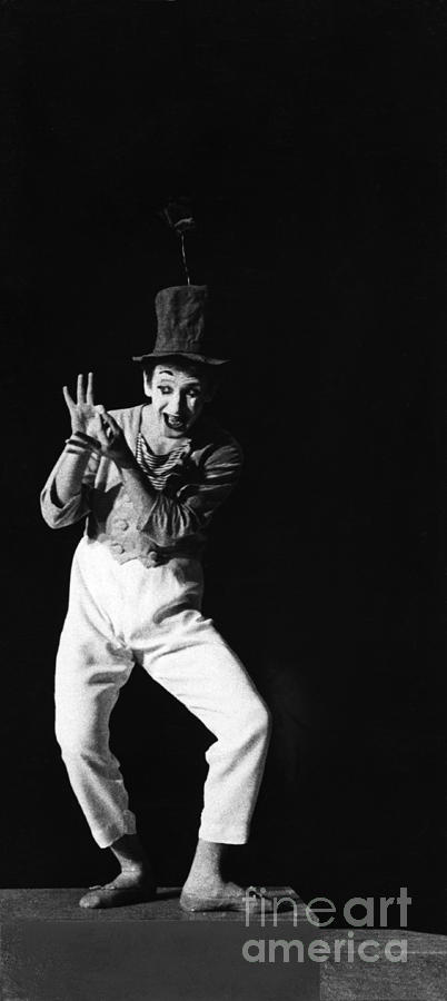 Marcel Marceau Photograph by Bedrich Grunzweig