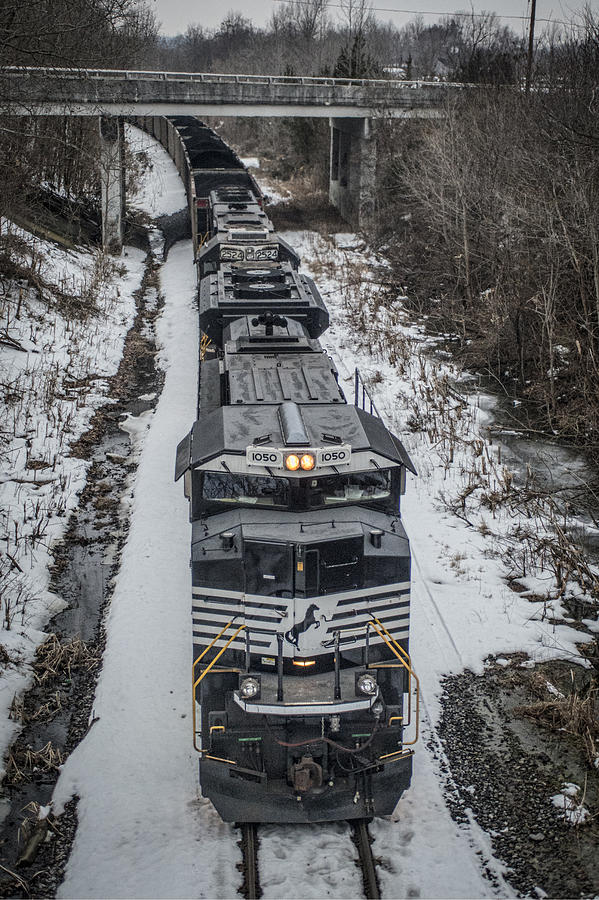 Train Photograph - March 1. 2015 - Paducah and Louisville NS 1050 by Jim Pearson