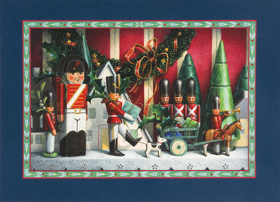 Christmas Painting - March of the Wooden Soldiers by Lynn Bywaters