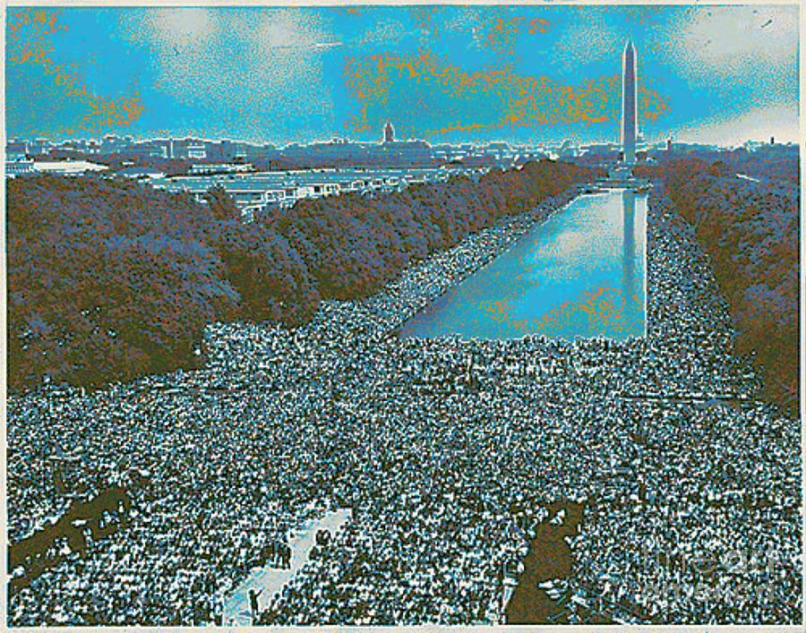 March On Washington 1963 Digital Art by Steven  Pipella