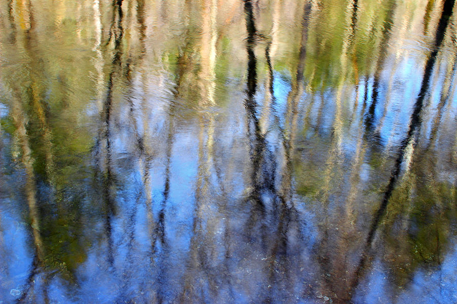 March River Reflections Abstract Photograph by Michael Eingle