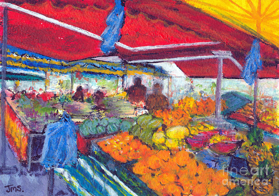 Marche Provencal Painting by Jackie Sherwood
