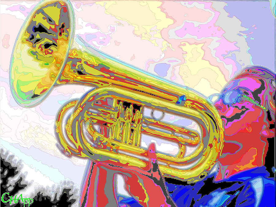 Marching Euphonium II Photograph by C H Apperson
