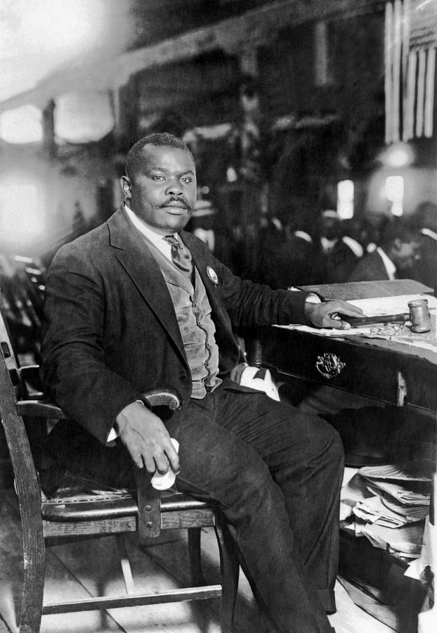 Marcus Garvey At His Desk Photograph by Underwood Archives