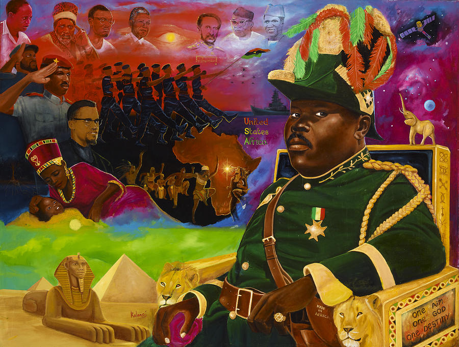 Malcolm X Painting - Marcus Mosiah Garvey by Kolongi TheArtist