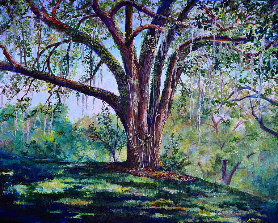 Nature Painting - Marcus Oak by AnnaJo Vahle