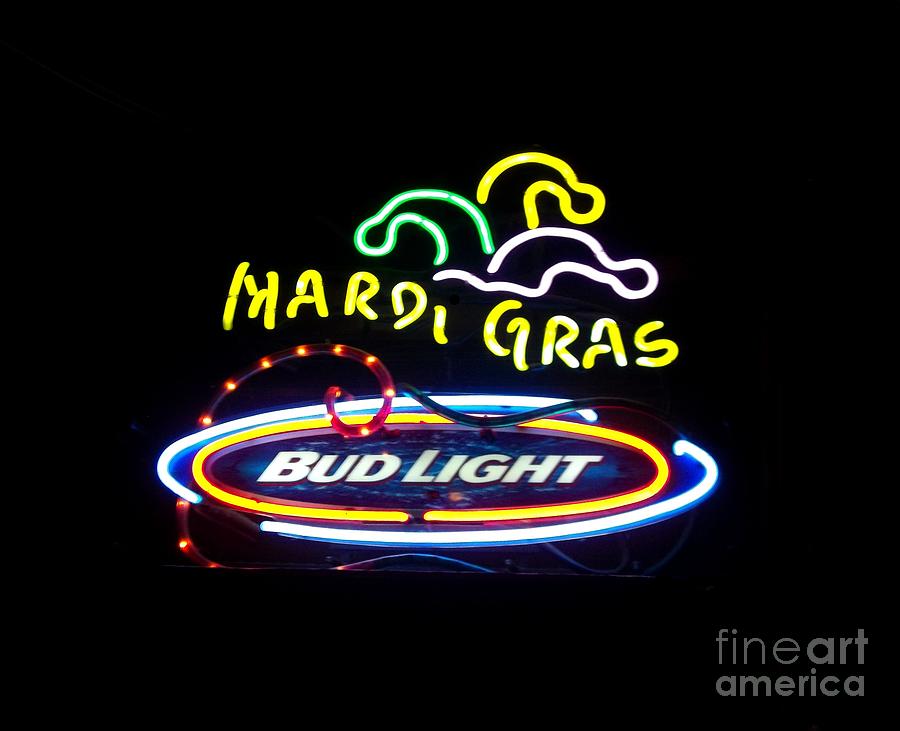 Mardi Gras and Bud Light Photograph by Kelly Awad