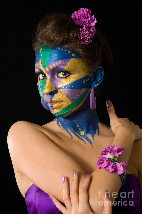 mardi gras body paint