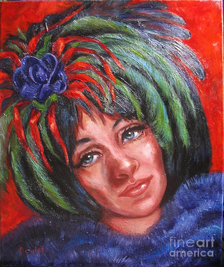 Mardi Gras Girl Painting by Beverly Boulet