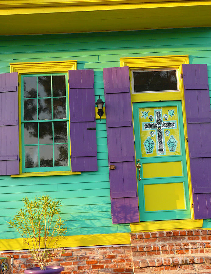 Mardi Gras House Photograph by Jeanne  Woods