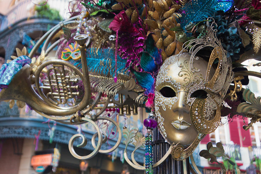Mardi Gras Mask Photograph by Heidi Smith