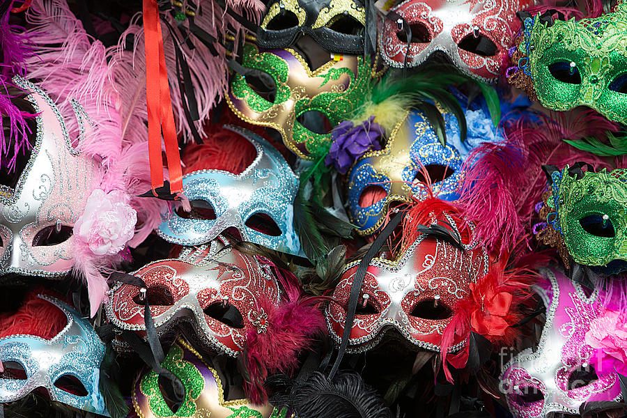 Mardi Gras Masks Photograph by Jerry Fornarotto