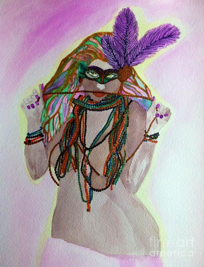 mardi gras paintings easy