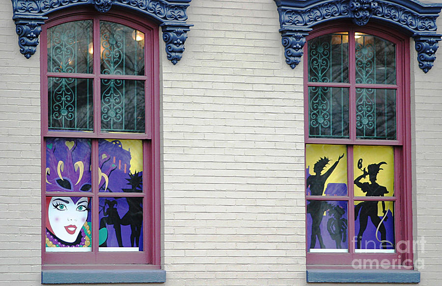 Mardi Gras Windows Photograph by Living Color Photography Lorraine Lynch