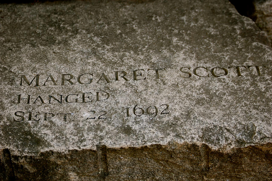 Salem Photograph - Margaret Scott Memorial by Sherlyn Morefield Gregg