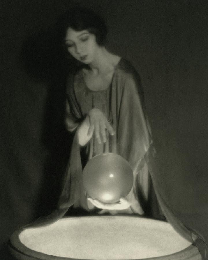 Margaret Severn With An Orb Photograph by Alexander Milne