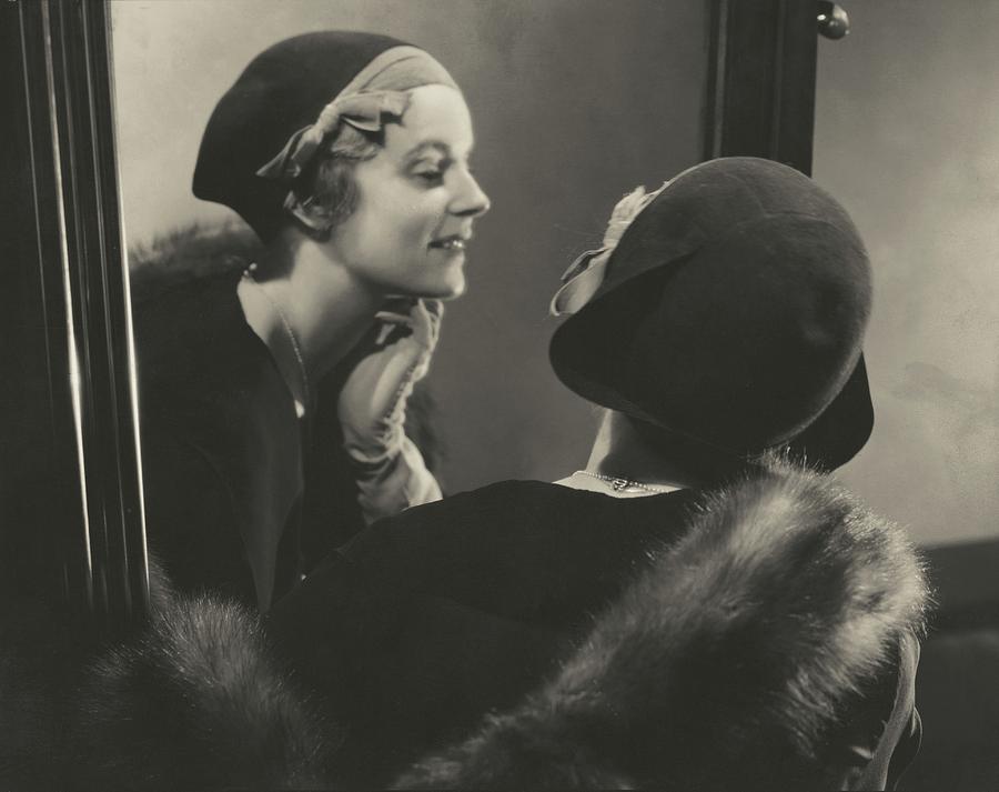 Margaret Shea Wearing A Bicorne Hat Photograph by Edward Steichen