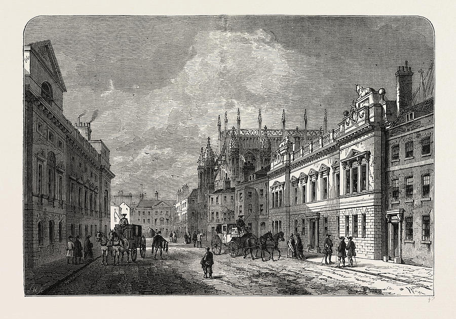 Margaret Street, Westminster. From A Sketch Made In 1820 Drawing by ...