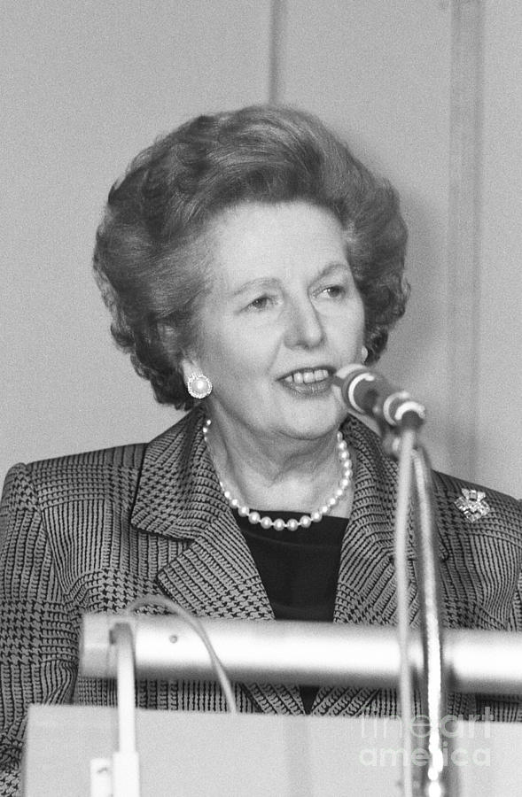 Margaret Thatcher Photograph by David Fowler