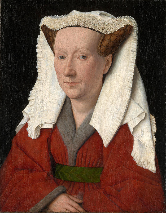 Margaret the Artists Wife Painting by Jan van Eyck