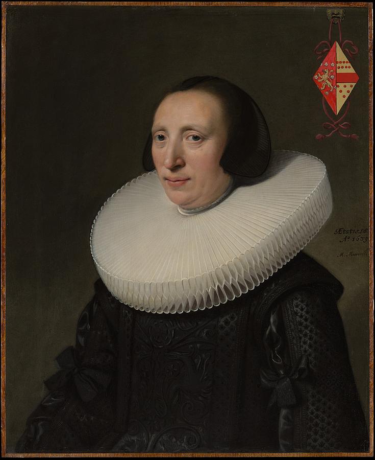 Margaretha Van Clootwijk Born Painting by Michiel Jansz. van Mierevelt ...