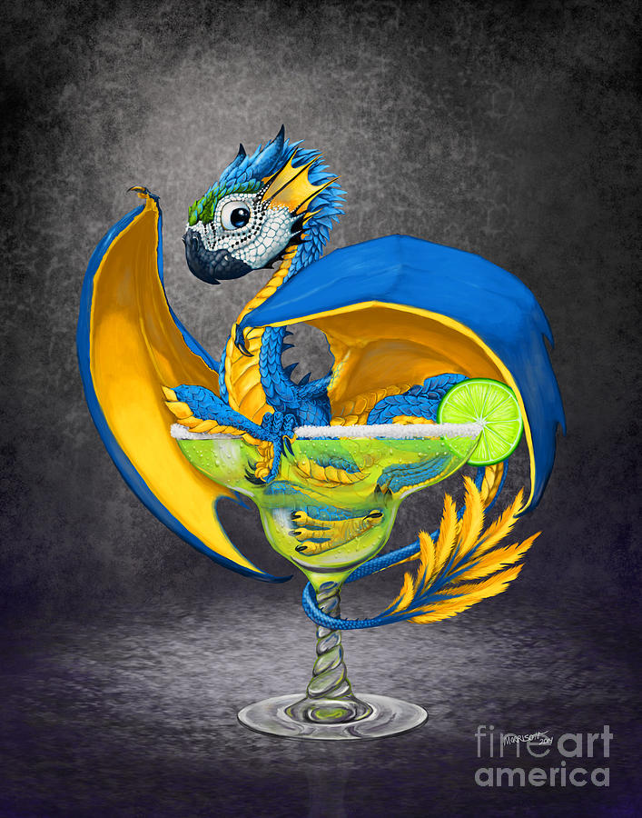 Dragon Digital Art - Margarita Dragon by Stanley Morrison