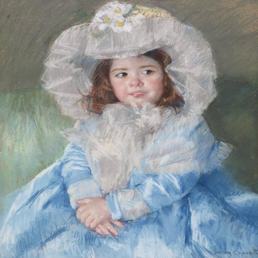 Margot In Blue Painting by Florene Welebny