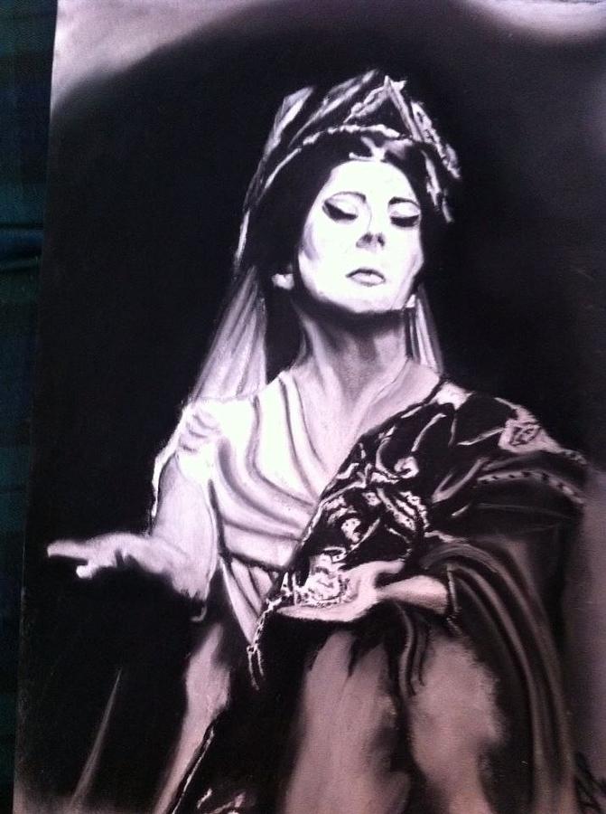 Maria Callas Drawing by Alessandro Cedroni