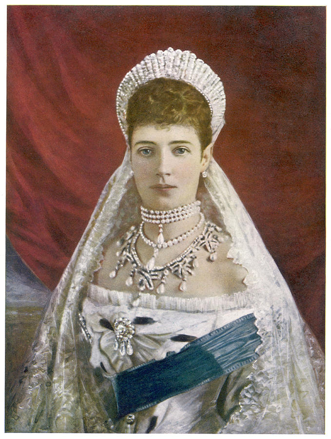 Maria Fedorovna Wife Of Alexander IIi Drawing by Mary Evans Picture ...