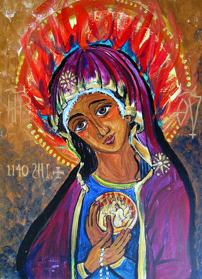 Maria of Pentecost Painting by Sarah Hornsby