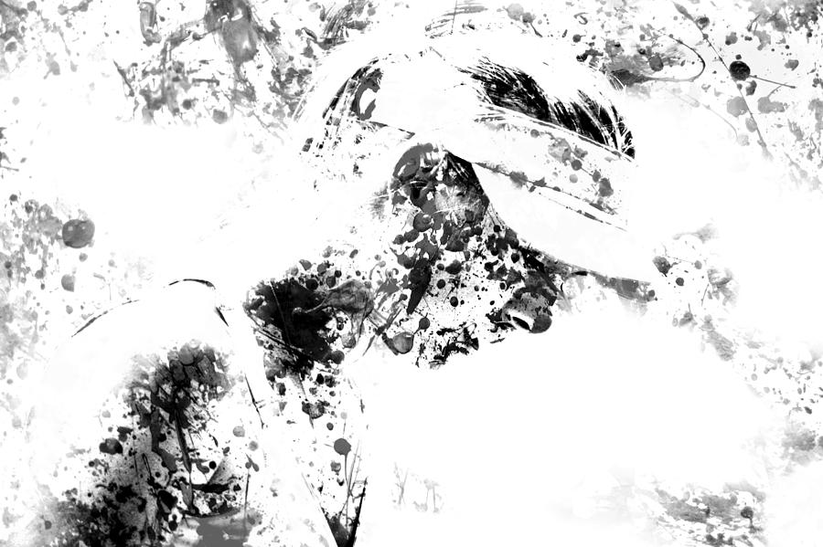 Maria Sharapova Paint Splatter 4g Digital Art by Brian Reaves