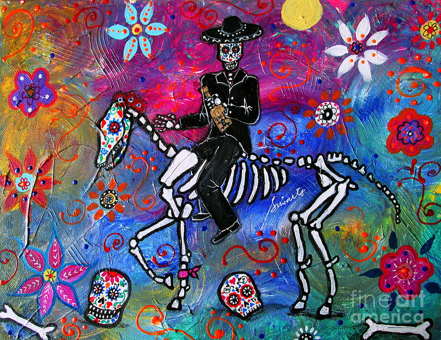 Mariachi Rider Painting by Pristine Cartera Turkus
