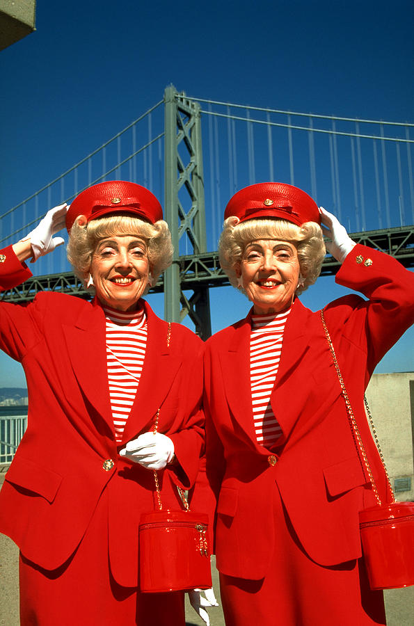 Marian And Vivian Brown, Identical Twins Photograph by Alison Wright