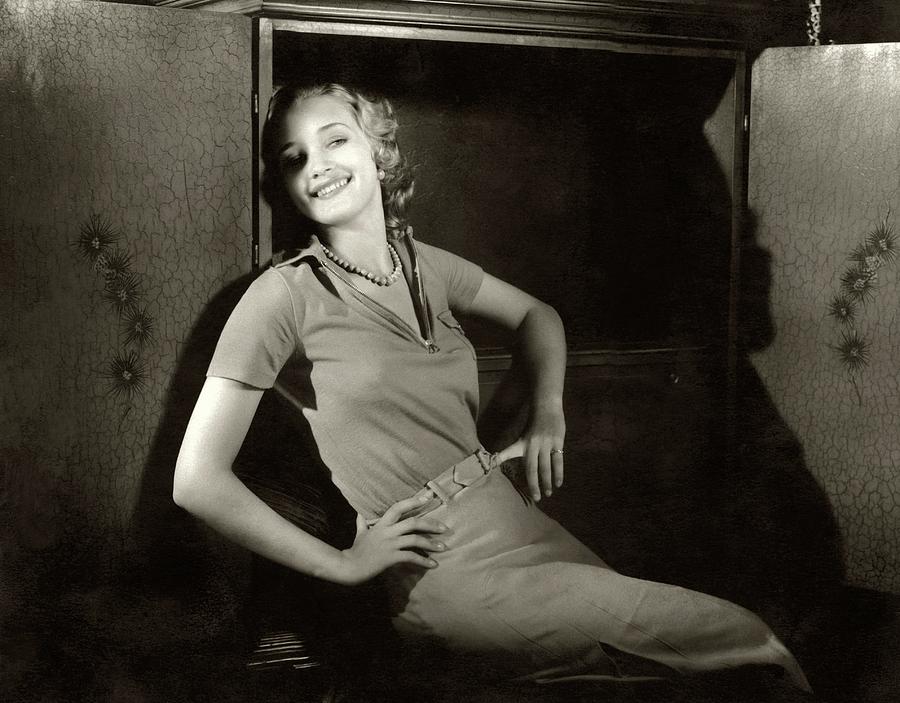Marian Marsh Smiling Photograph by Edward Steichen