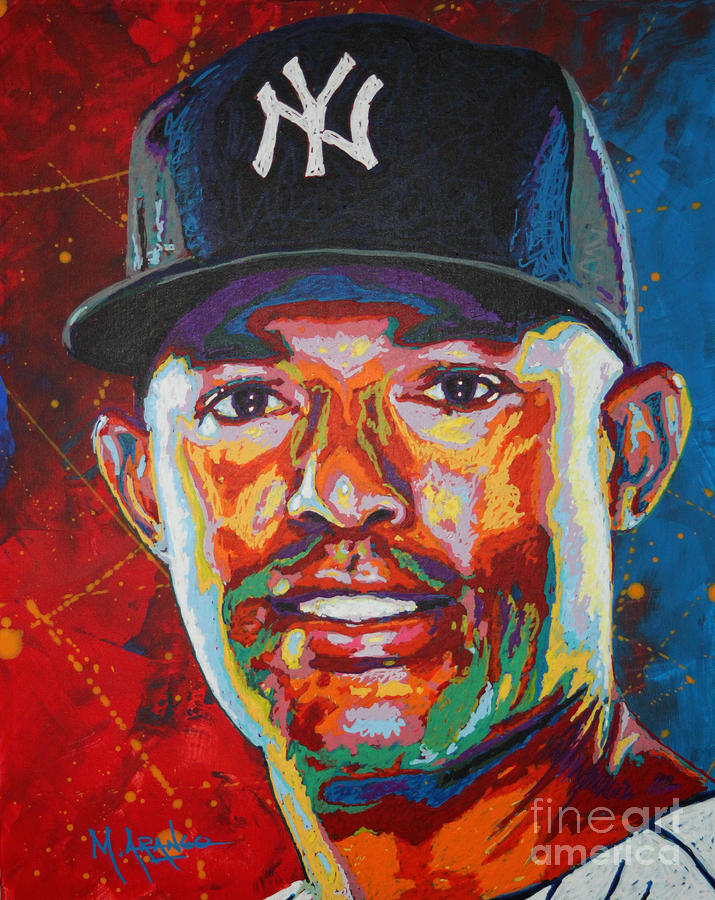 Mariano Rivera Painting by Maria Arango