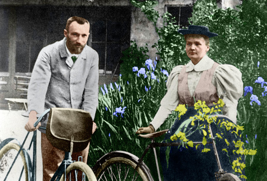 Marie And Pierre Curie Photograph by Copyright Status Unknown. Coloured By Science Photo Library