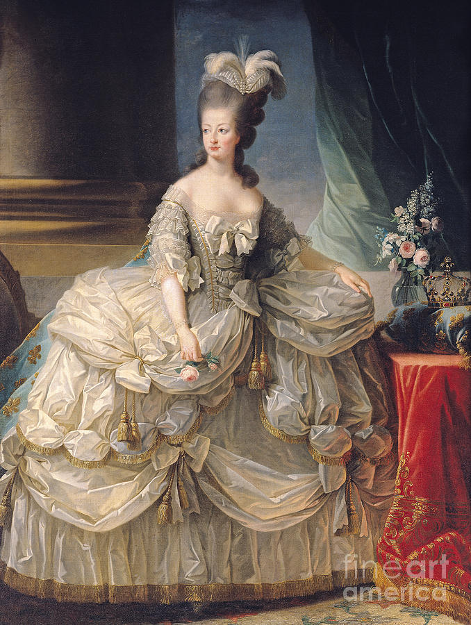 Marie Antoinette Queen of France Painting by Elisabeth Louise Vigee-Lebrun
