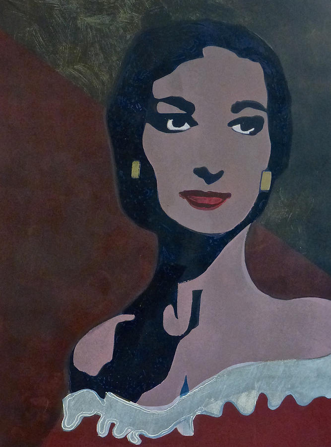 Marie Callas as Carmen Painting by Walt Maes