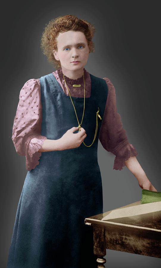 Marie Curie Photograph by Library Of Congress
