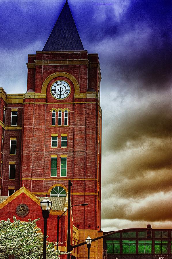 Marietta clock tower Photograph by Dennis Baswell