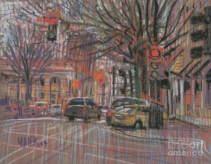 Marietta Square Painting by Donald Maier