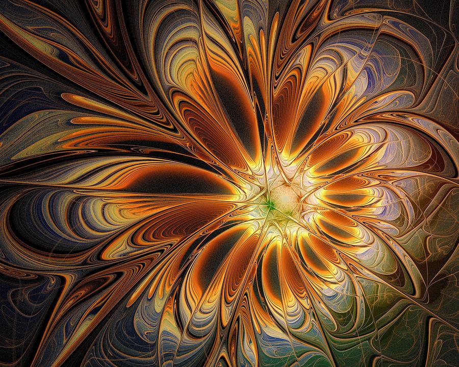 Marigold Digital Art by Amanda Moore
