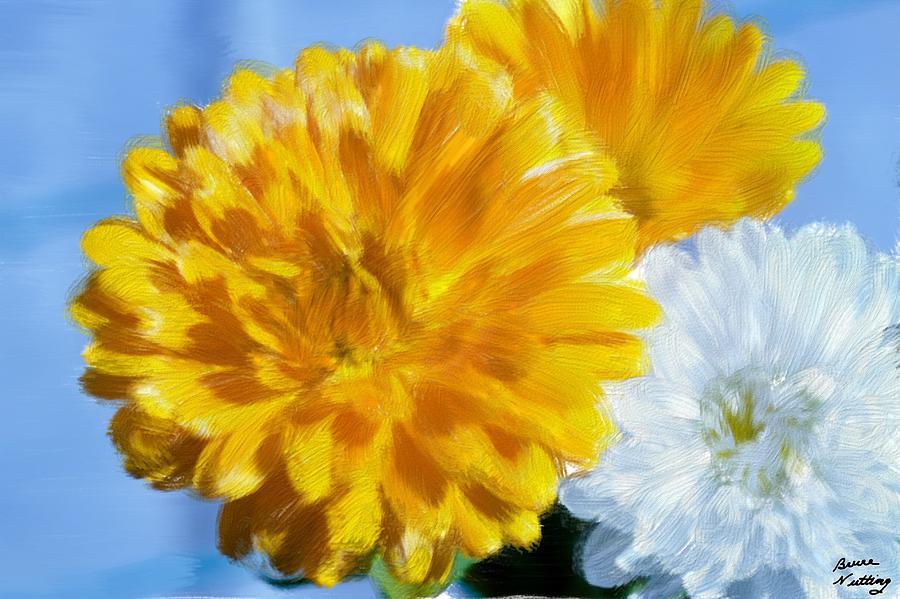 Marigolds Painting by Bruce Nutting