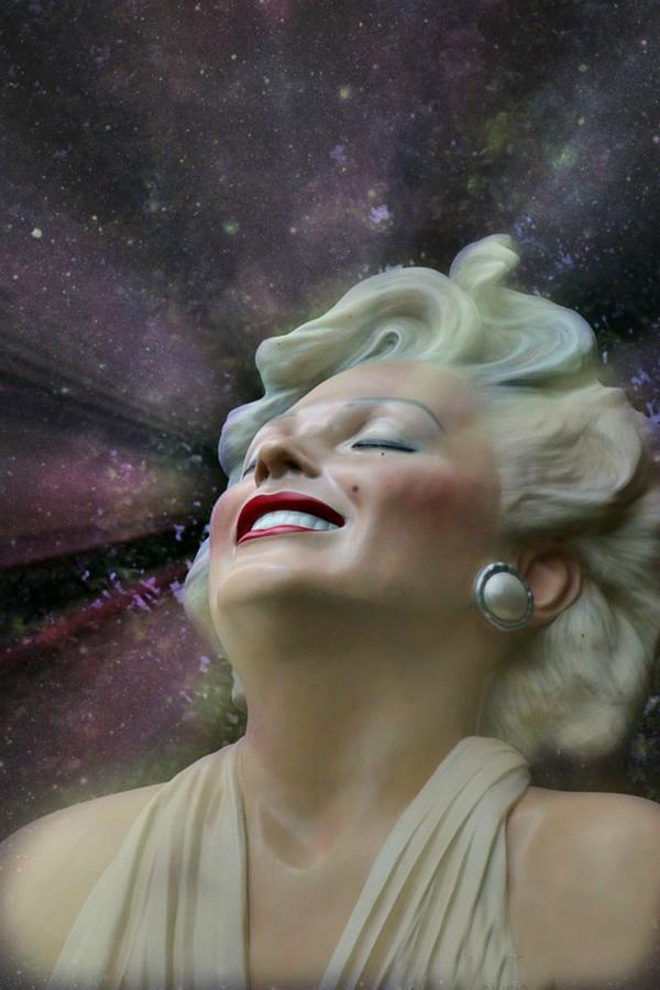 Marilyn Monroe Photograph - Marily Monroe in the stars by Valerie Stein